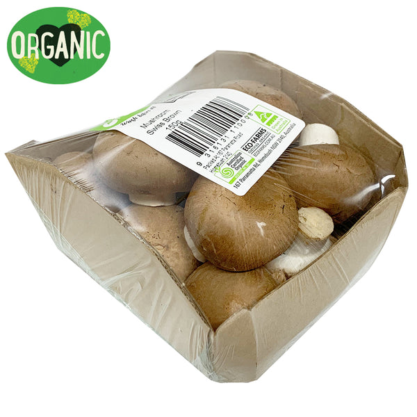 Mushrooms Swiss Brown Organic  | Harris Farm Online