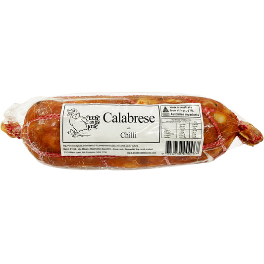 Goose On The Loose Calabrese Salami with Chilli | Harris Farm Online