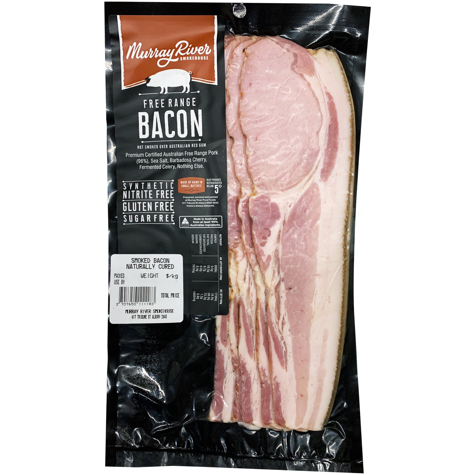 Murray River Smokehouse Smoked Free Range Bacon | Harris Farm Online