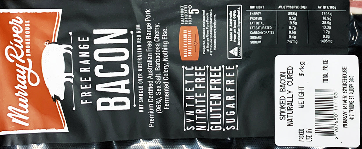 Murray River Smokehouse Smoked Free Range Bacon | Harris Farm Online