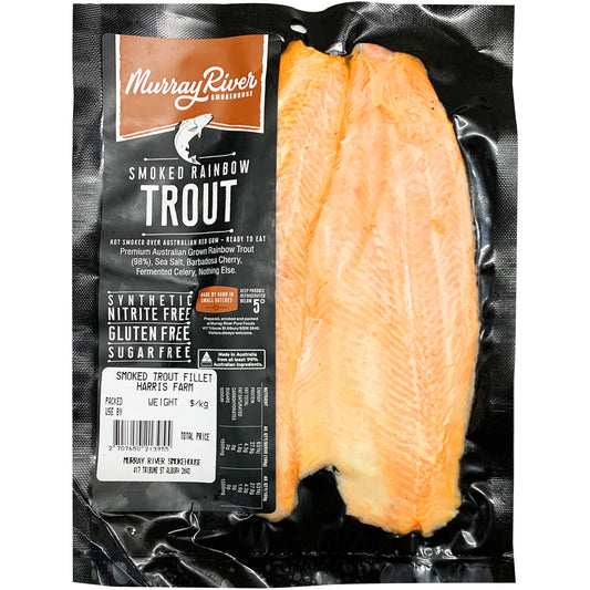 Murray River Smokehouse Smoked Rainbow Trout Fillets | Harris Farm Online