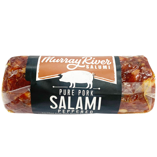 Murray River Smokehouse Salami Peppered | Harris Farm Online