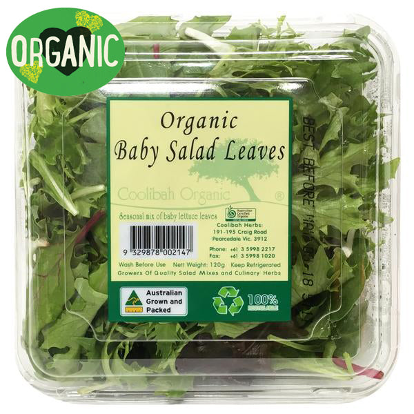 Baby Salad Leaves Organic  | Harris Farm Online