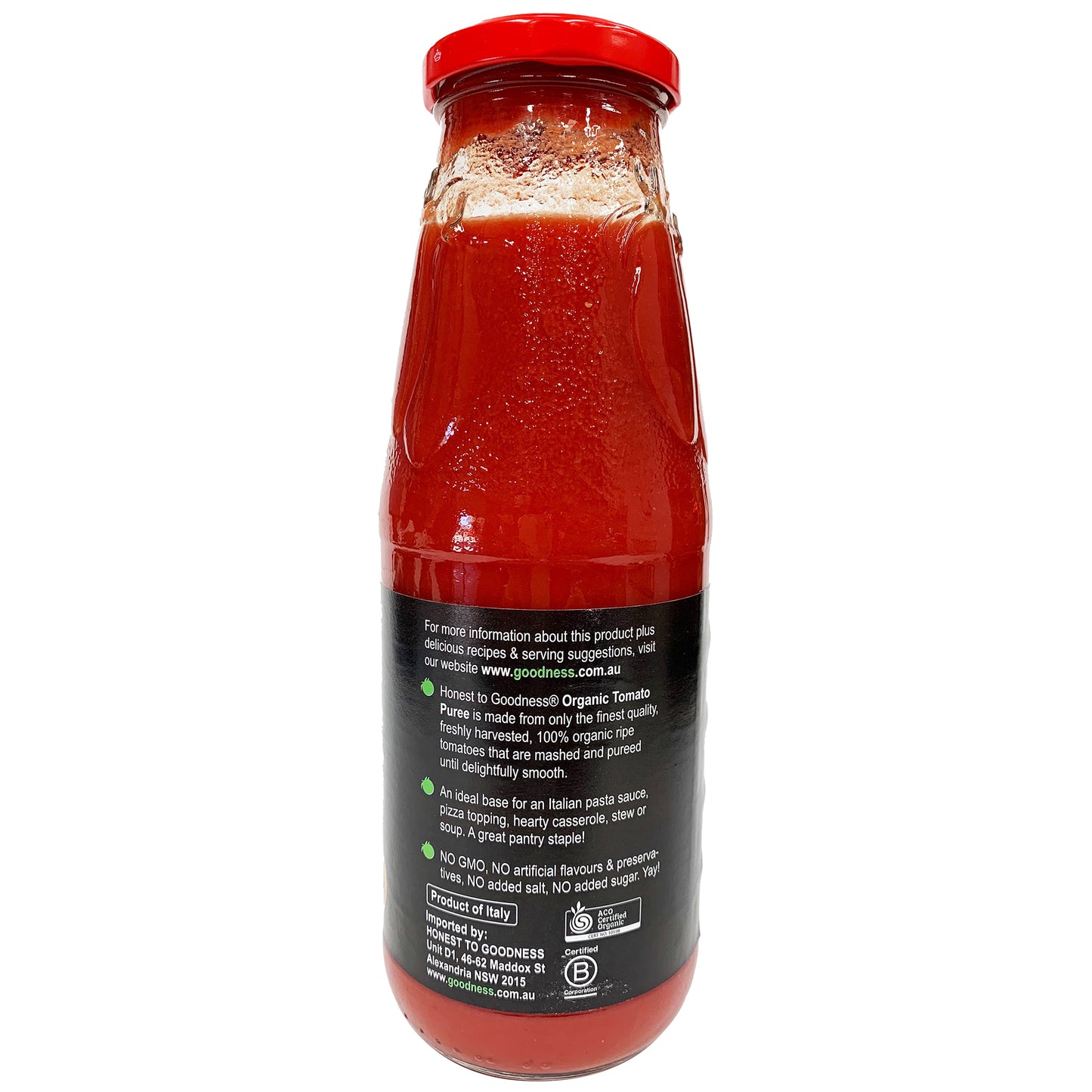 Honest to Goodness Organic Tomato Passata Sauce 690g