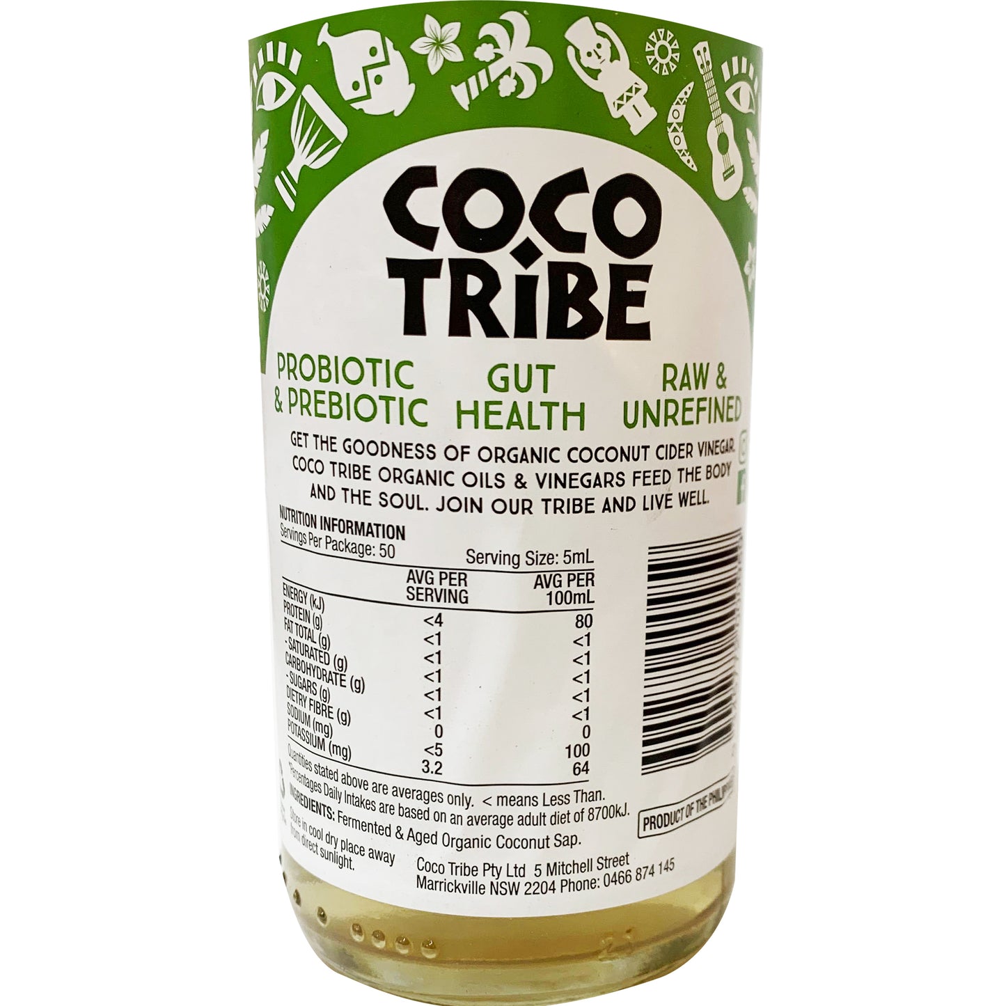 CocoTribe Organic Coconut Cider Vinegar 250ml