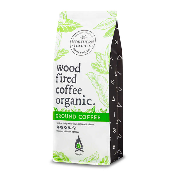 Northern Beaches Coffee Roasters Wood Fired Organic Ground Coffee 500g | Harris Farm Online