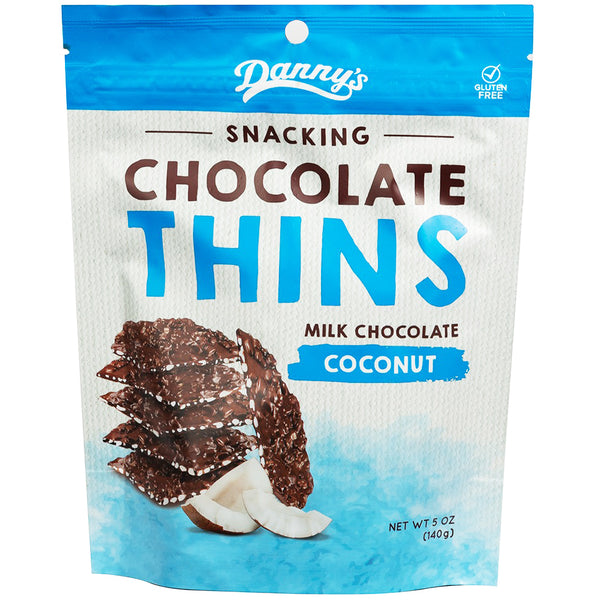 Danny's Chocolate Thins Milk Chocolate Coconut | Harris Farm Online