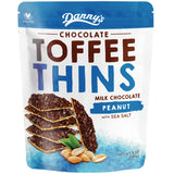 Danny's Toffee Thins Milk Chocolate Peanut with Sea Salt | Harris Farm Online