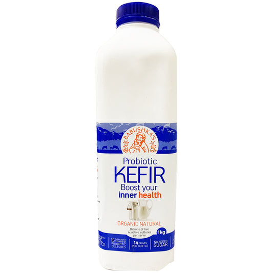 Babushka Yoghurt Probiotic Kefir Organic Natural 1kg