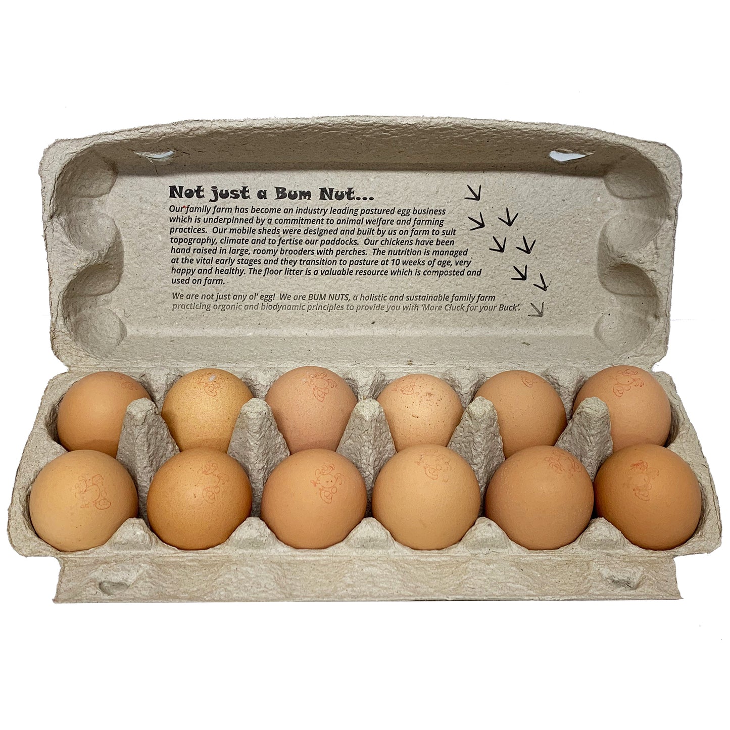 Gunning Bum Nuts Free Range Eggs | Harris Farm Online
