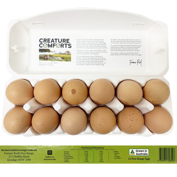 Farmer Rod's Pasture Grazed Free Range Eggs | Harris Farm Online