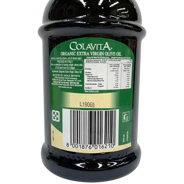 Colavita Organic Extra Virgin Olive Oil 500ml