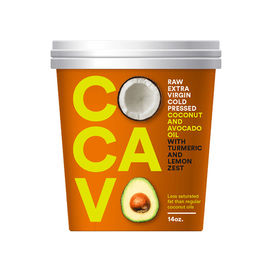 Cocavo Coconut and Avocado Oil with Turmeric and Lemon 400g