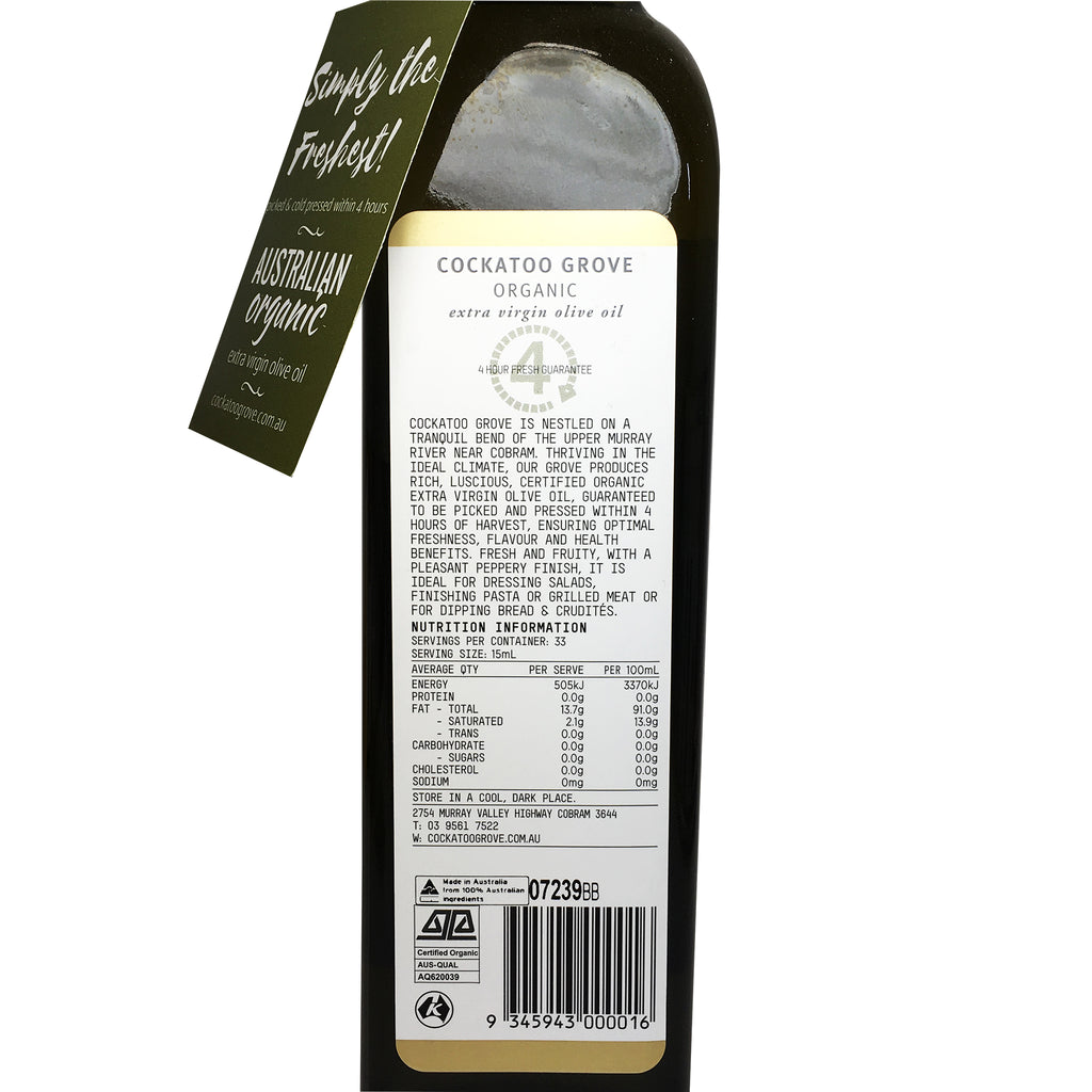Cockatoo Grove Organic Extra Virgin Olive Oil Harris Farm Harris Farm Markets
