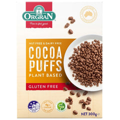 Orgran Plant Based Cocoa Puffs | Harris Farm Online