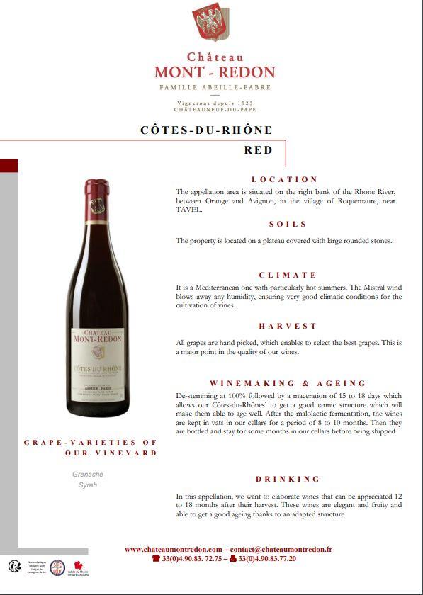 Chateau Mont-Redon - Co'tes Du Rho'ne | Harris Farm Online