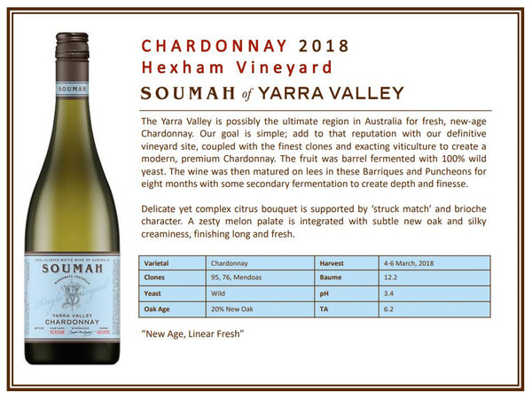 Soumah - Chardonnay Vintage - Hexham - Yarra Valley, VIC | Harris Farm Online