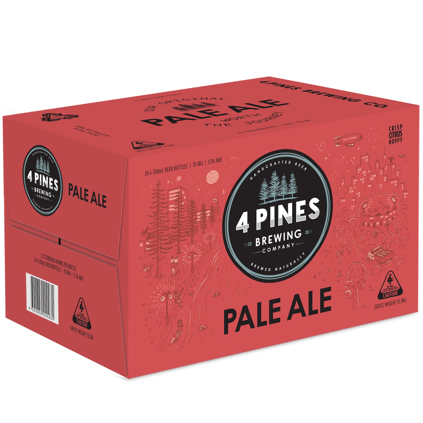 4 Pines Brewing Pale Ale Case | Harris Farm Online