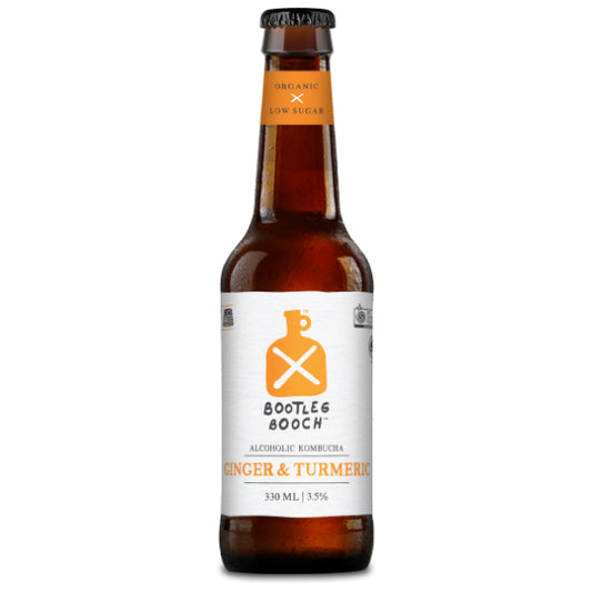 Bootleg Booch - Alcoholic Kombucha - Ginger & Turmeric | Harris Farm Online