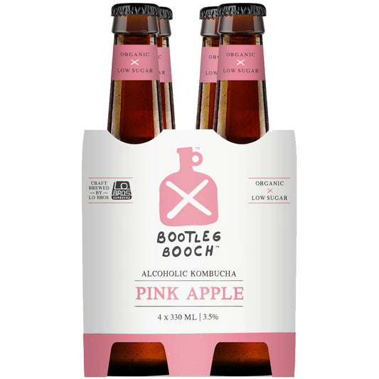 Bootleg Booch - Alcoholic Kombucha - Pink Apple | Harris Farm Online