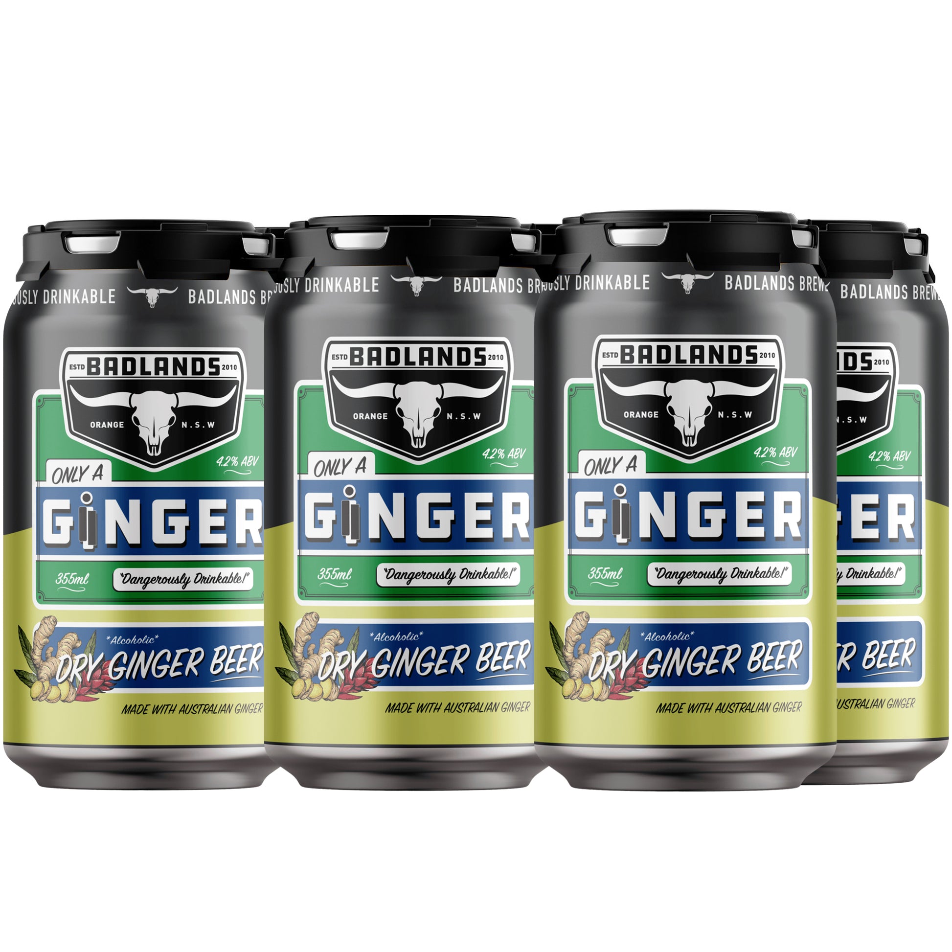 Badlands Brewery Only A Ginger Alcoholic Dry Ginger Beer 6pk | Harris Farm Online