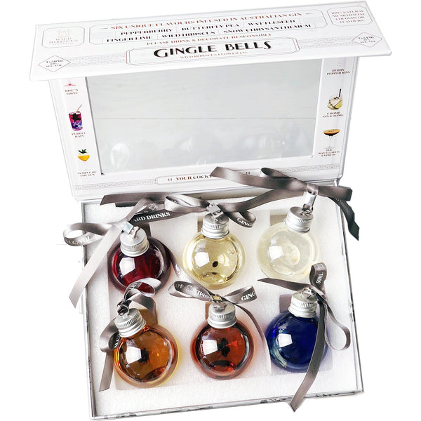 Wild Hibiscus Flower Co. Gingle Bells Gin Baubles Box | Harris Farm Online