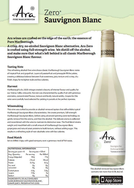 Ara Zero Alcohol Free Sauvignon Blanc | Harris Farm Online