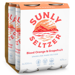 Sunly Seltzer Blood Orange and Grapefruit Sparkling Hard Seltzer | Harris Farm Online