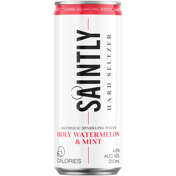 Saintly Seltzer Holy Watermelon and Mint | Harris Farm Online