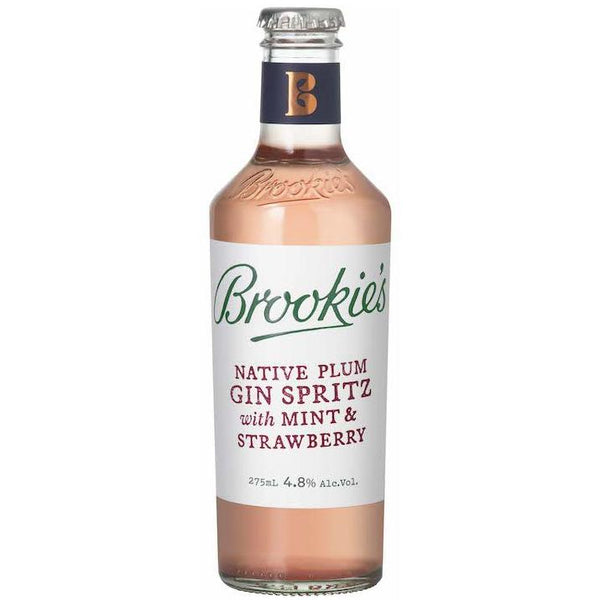 Brookie's Native Plum Gin Spritz with Mint and Strawberry | Harris Farm Online