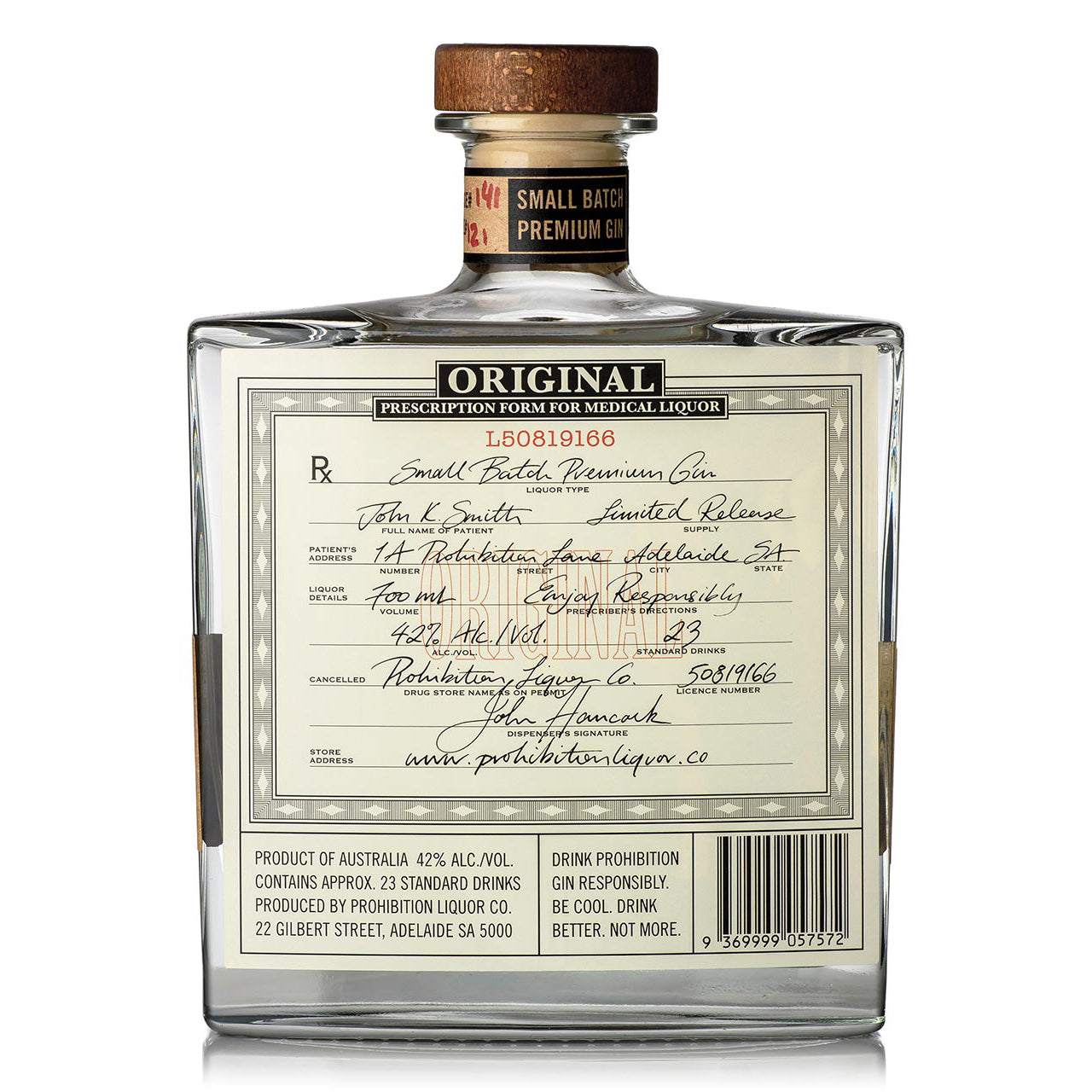 Prohibition Original Gin | Harris Farm Online