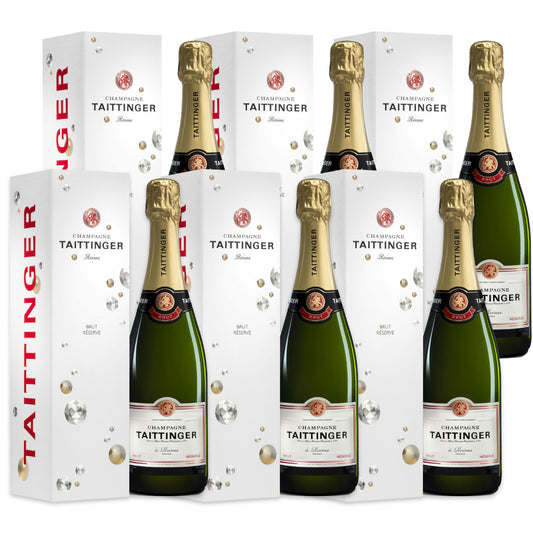 Champagne Taittinger Brut Reserve NV France Case 6 x 750ml | Harris Farm Online