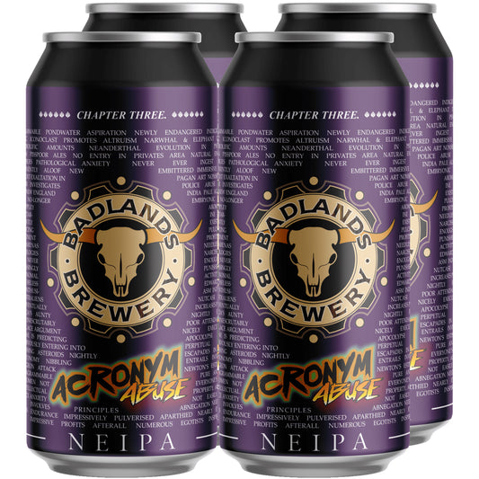 Badlands Brewery Acronym Abuse Neipa 4pk | Harris Farm Online