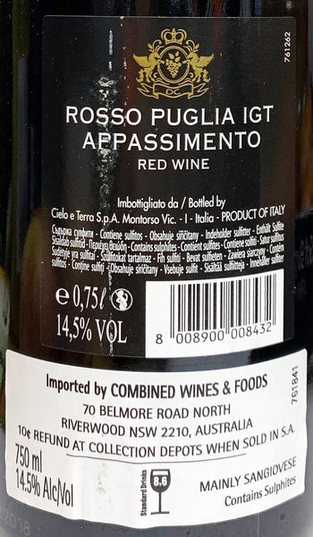 De Conti - Red Wine - Appassimento - Italy |  Harris Farm Online