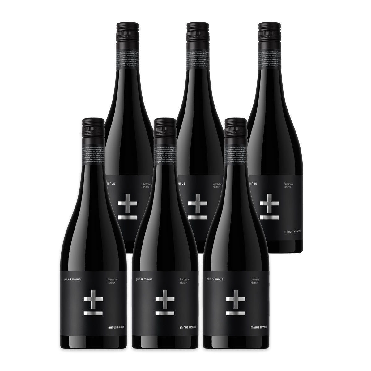 Plus and Minus Zero Alcohol Premium Barossa Shiraz Case 6 x 750ml | Harris Farm Onlline