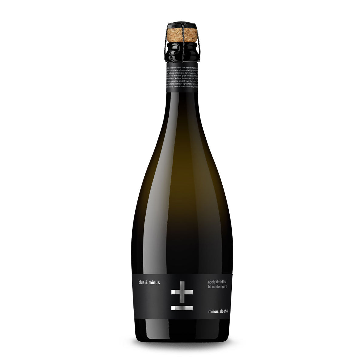 Plus and Minus Zero Alcohol Premium Blanc de Noir Adelaide Hills 750ml ...