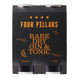 Four Pillars Rare Dry Gin and Tonic Can 4 x 250ml | Harris Farm Online