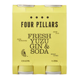 Four Pillars Fresh Yuzu Gin and Soda Can 4 x 250ml | Harris Farm Online