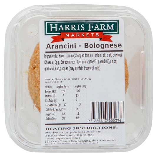 Harris Farm Arancini Bolognese 200g , Frdg3-Meals - HFM, Harris Farm Markets
