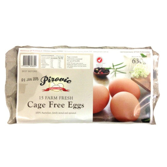 Pirovic Eggs 15 Cage Free  630g , Grocery-Eggs - HFM, Harris Farm Markets
