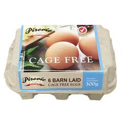 Pirovic Cage Free Barn Laid Eggs x6 300g