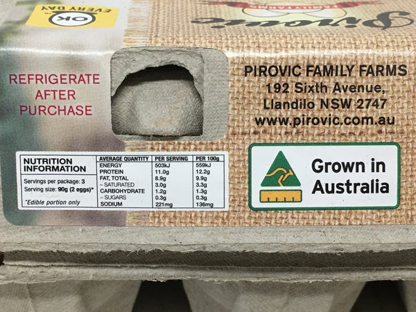 Pirovic Certified Organic Free Range Egg | Harris Farm Online