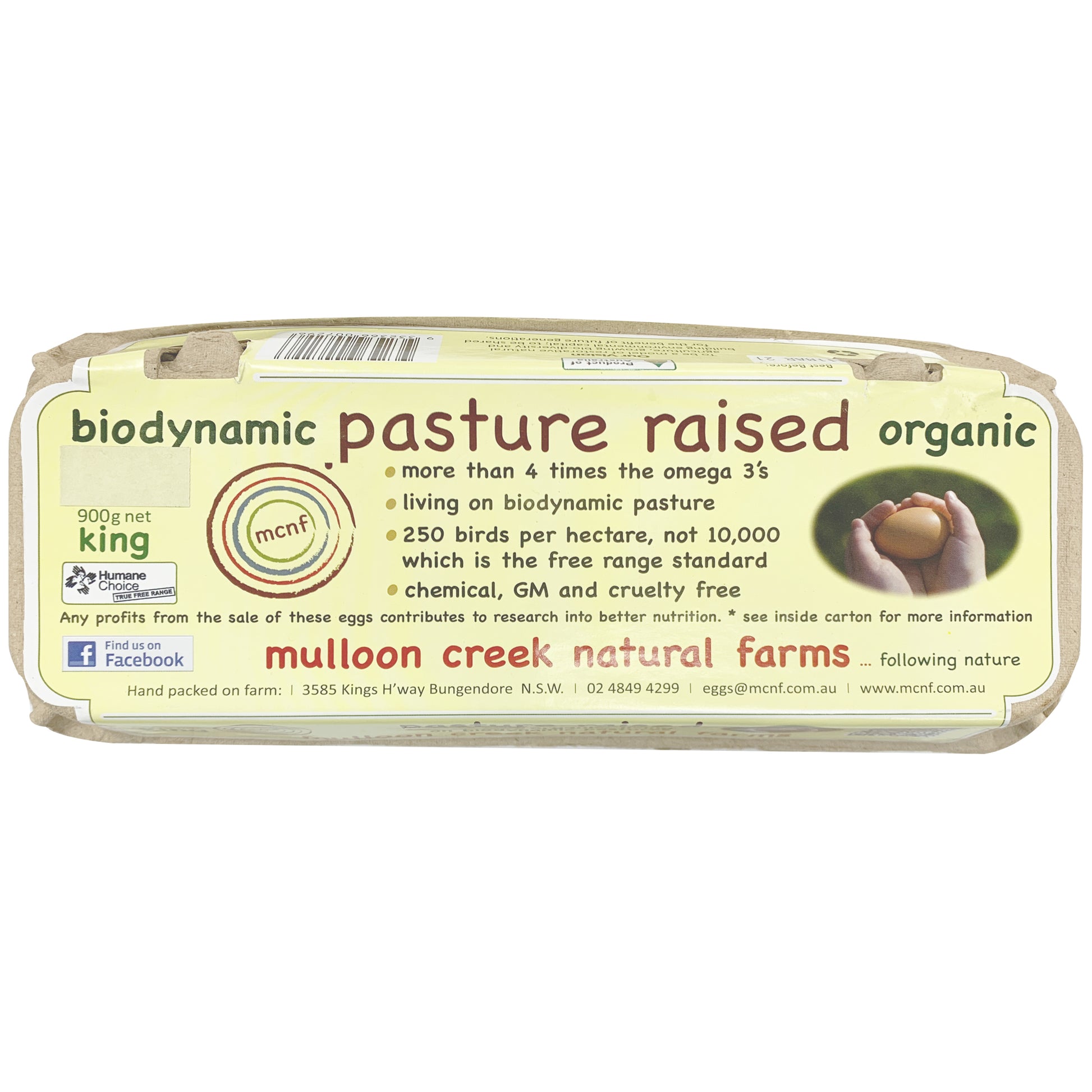Mulloon Creek Biodynamic Pasture Raised Organic King Eggs | Harris Farm Online