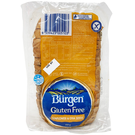 Burgen - Bread Sunflower & Chia Seeds - Gluten Free (650g)