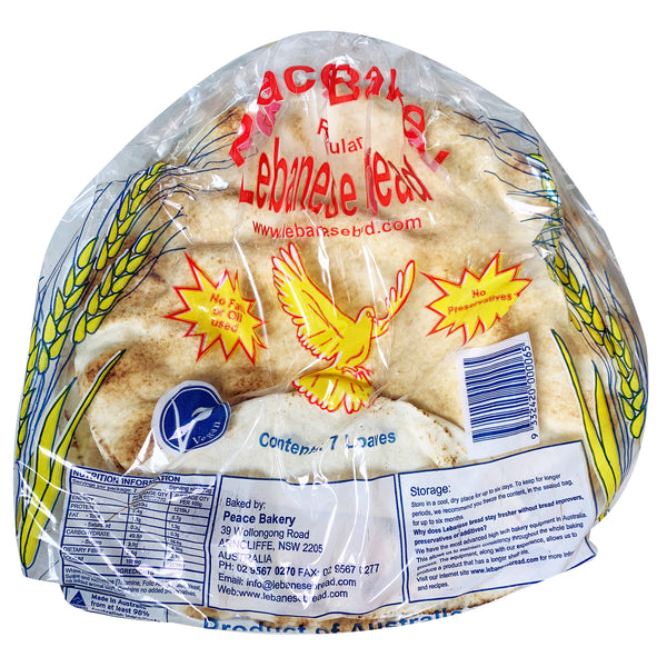 Peace Bakery Lebanese Bread x7
