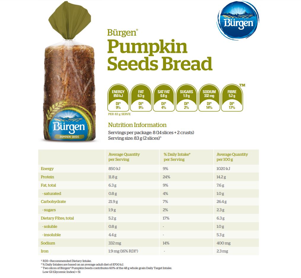 Burgen - Bread Pumpkin Seeds (700g)