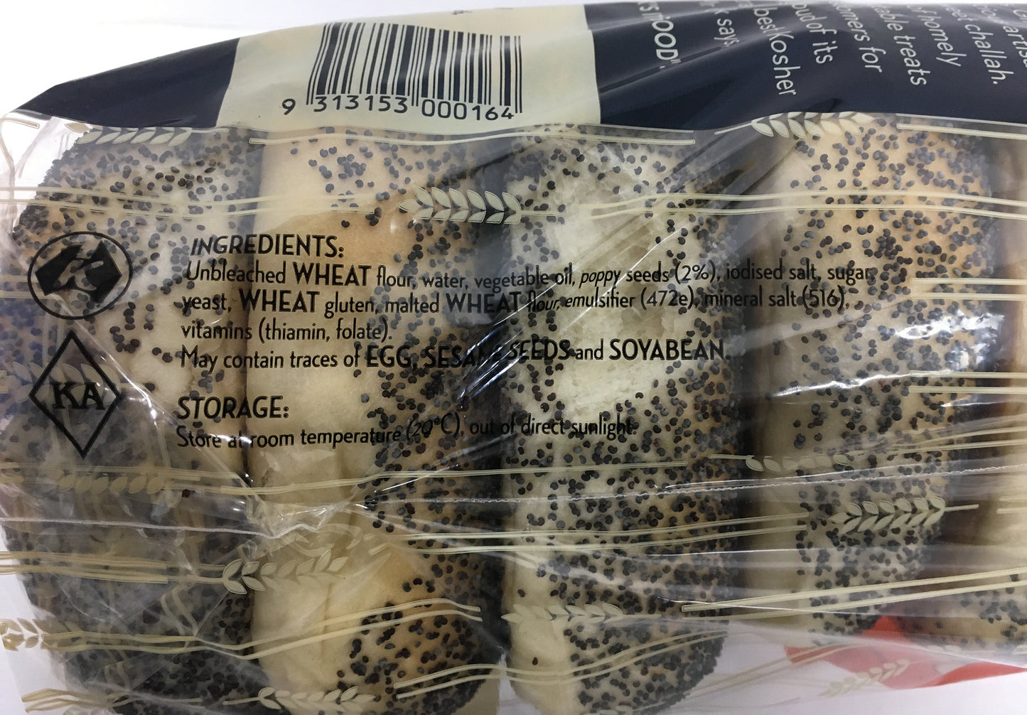 Glicks Poppy Seed Bagels x5