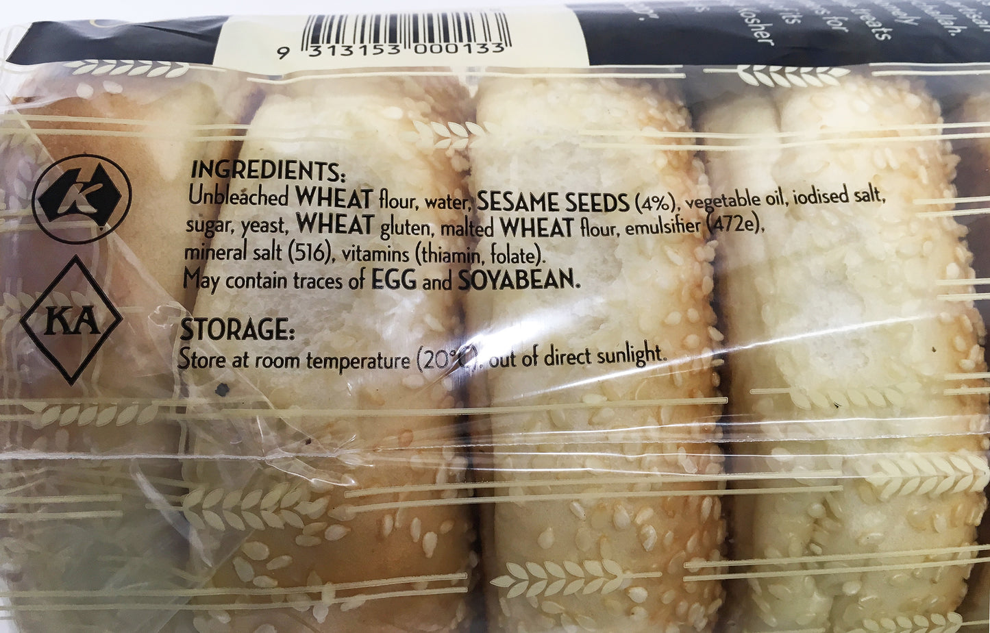 Glicks Sesame Seed Bagels x5