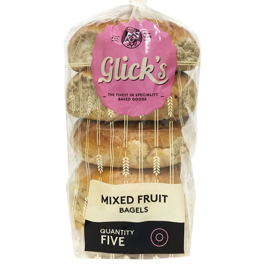 Glicks Mixed Fruit Bagels x5