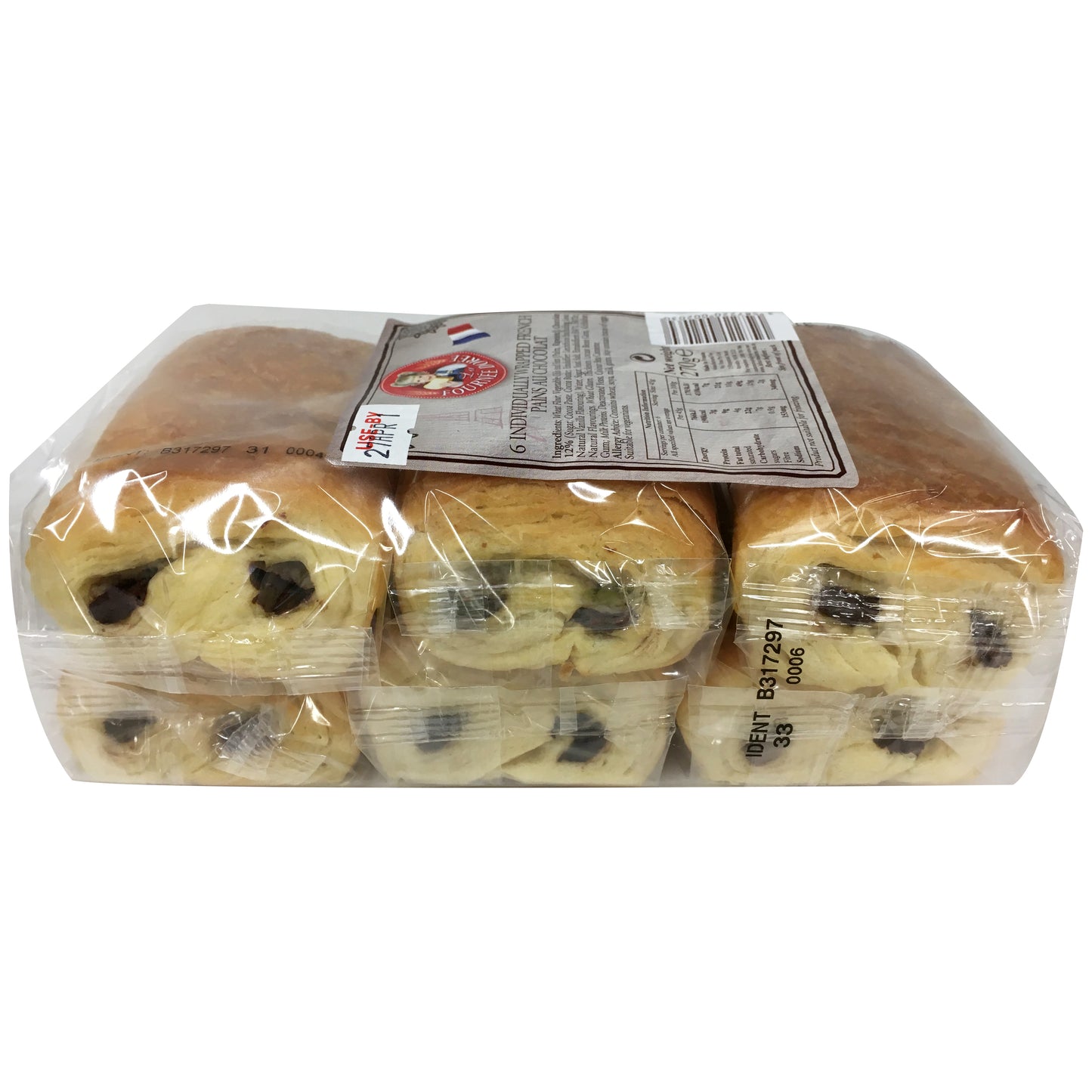 La Fournee Doree - Bread Pains Au Chocolate (6 Rolls, 270g)